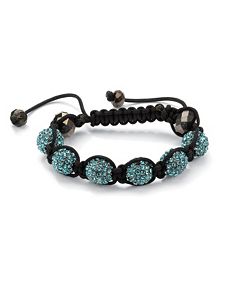 Blue Crystal Ball Bracelet by PalmBeach Jewelry
