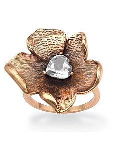 Cubic Zirconia Open Flower Ring by PalmBeach Jewelry