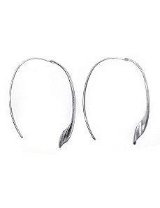 Free-Form Leaf Wire Earrings by PalmBeach Jewelry
