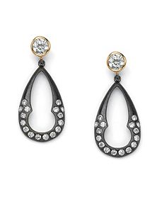 Cubic Zirconia Pierced Earrings by PalmBeach Jewelry