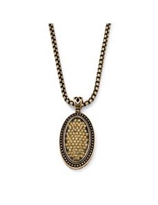 Yellow Crystal Pendant/Enhancer by PalmBeach Jewelry