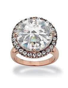 Round Cubic Zirconia Ring by PalmBeach Jewelry