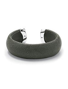 Black Stingray Cuff Bracelet by PalmBeach Jewelry