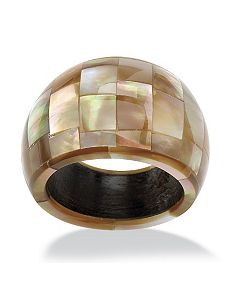 Dome-Shaped Mother-of-Pearl Ring by PalmBeach Jewelry