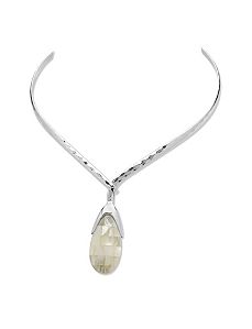 Mother-of-Pearl Pendant-Necklace by PalmBeach Jewelry