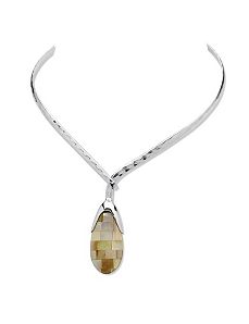 Mother-of-Pearl Pendant-Necklace by PalmBeach Jewelry