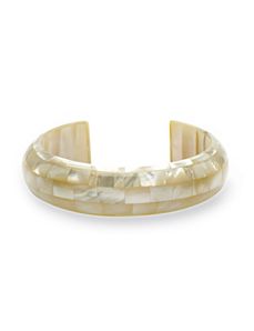 Mother-of-Pearl Cuff Bracelet by PalmBeach Jewelry
