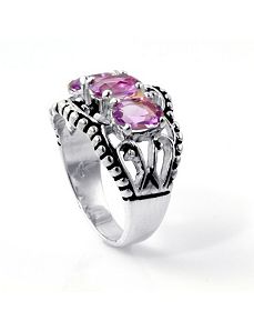 Amethyst Silver Ring by PalmBeach Jewelry
