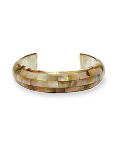 Mother-of-Pearl Cuff Bracelet by PalmBeach Jewelry