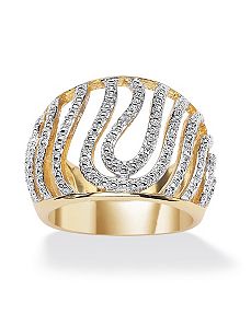 Diamond Accent Swirled Dome Ring by PalmBeach Jewelry