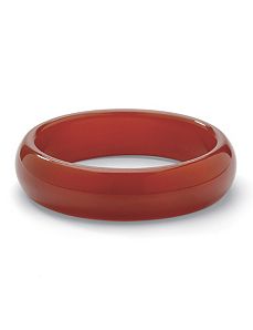 Red Jade Bangle Bracelet by PalmBeach Jewelry