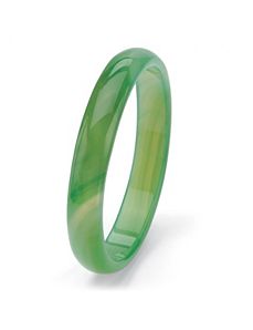 Green Jade Bangle Bracelet by PalmBeach Jewelry