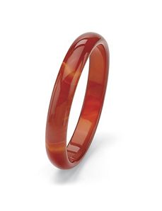 Red Jade Bangle Bracelet by PalmBeach Jewelry