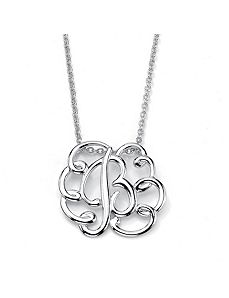 Personlized Swirl Pendant by PalmBeach Jewelry