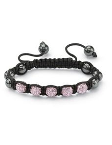 Petite Pink Crystal Ball Bracelet by PalmBeach Jewelry