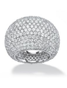 Cubic Zirconia Pave Ring by PalmBeach Jewelry
