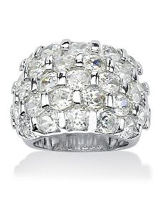 Cubic Zirconia Cocktail Ring by PalmBeach Jewelry