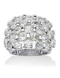 Cubic Zirconia Cocktail Ring by PalmBeach Jewelry