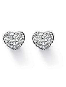 Cubic Zirconia Pierced Earrings by PalmBeach Jewelry