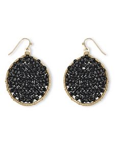 Crystal Drop Pierced Earrings by PalmBeach Jewelry