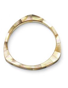 Mother-Of-Pearl Bangle Bracelet by PalmBeach Jewelry