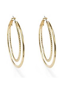 Hoop Pierced Earrings by PalmBeach Jewelry