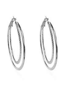 Hoop Pierced Earrings by PalmBeach Jewelry