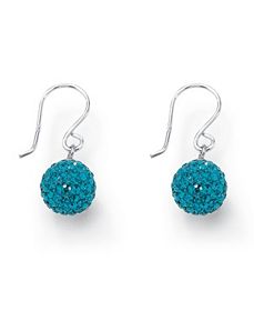 Birthstone Drop Pierced Earrings by PalmBeach Jewelry