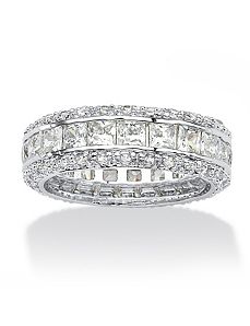 Cubic Zirconia Eternity Band by PalmBeach Jewelry