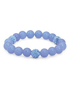 Jade Birthstone Stretchy Bracelet by PalmBeach Jewelry