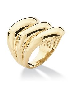 Triple-Row Band Ring by PalmBeach Jewelry