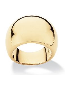 Dome Ring18K Gold-Plated by PalmBeach Jewelry