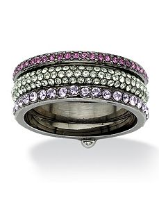 Crystal Eternity Ring by PalmBeach Jewelry