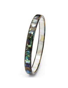 Abalone Mother-Of-Pearl Bangle by PalmBeach Jewelry