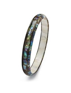 Abalone Mother-Of-Pearl Bangle by PalmBeach Jewelry
