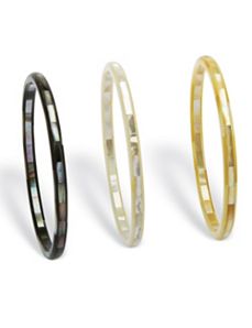 Mother-Of-Pearl Bangles by PalmBeach Jewelry