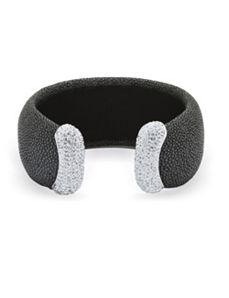 Black And Crystal Stingray Cuff by PalmBeach Jewelry