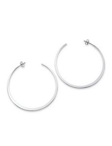 Sterling Silver Hoop Earrings by PalmBeach Jewelry