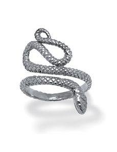 Sterling Silver Snake Ring by PalmBeach Jewelry