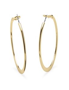 18k Gold-Plated Hoops by PalmBeach Jewelry