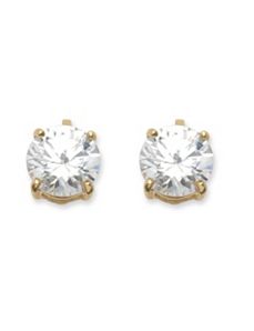 6 TCW Cubic Zirconia Earrings by PalmBeach Jewelry