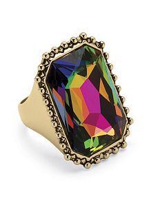 Aurora Borealis Emerald-Cut Cocktai by PalmBeach Jewelry