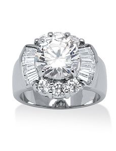 7.15 TCW Cubic Zirconia Ring by PalmBeach Jewelry