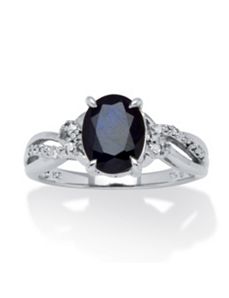 2.20 TCW Midnight Sapphire Ring by PalmBeach Jewelry