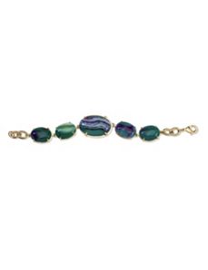 Green Chalcedony Bracelet by PalmBeach Jewelry