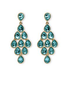 Birthstone Chandelier Earrings by PalmBeach Jewelry