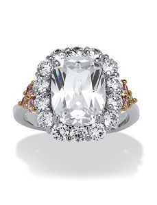 4.75 TCW Oval-Cut Cubic Zirconia Ring by PalmBeach Jewelry