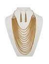 Multi-Chain Jewelry Set in Goldtone by PalmBeach Jewelry