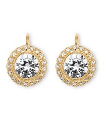 5.02 TCW Cubic Zirconia Earrings by PalmBeach Jewelry