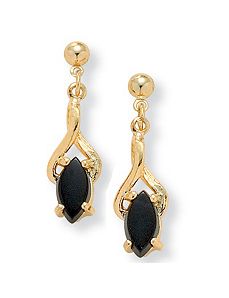 Onyx Earrings by PalmBeach Jewelry